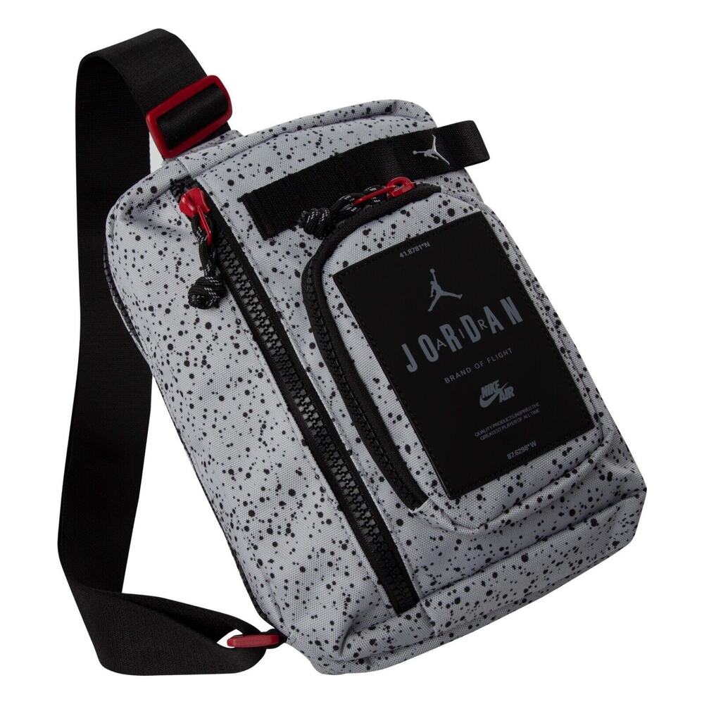 Air Jordan Hesi Crossbody Bag 3L Unisex Sling Bag Cement Grey MA0839 G0W NWT